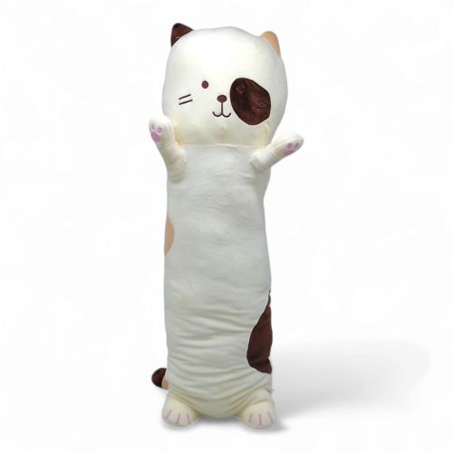 Мʼяка іграшка-обіймашка "Кіт Батон", 90 см (молочний)