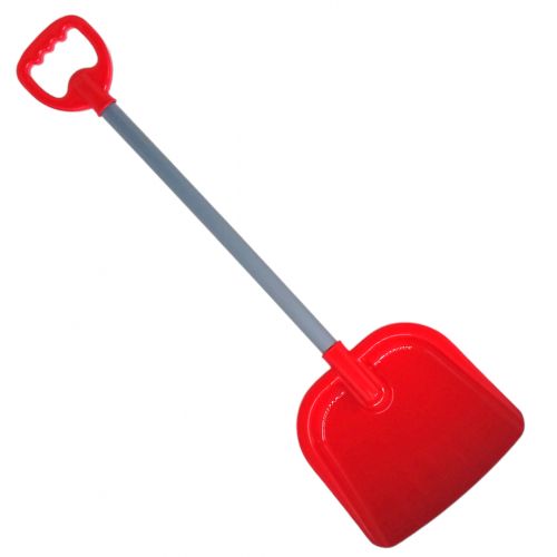 Лопата дитяча №5 з пластиковою ручкою, 76 см (червона)