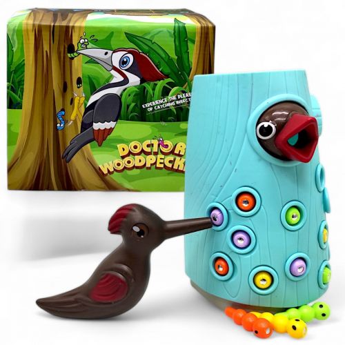 Магнітна гра "Дятлик: Нагодуй пташеня"