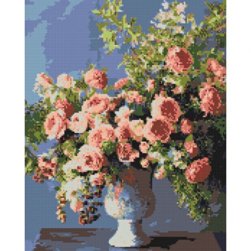 Алмазна мозаїка "Півонії у вазі" 40х50 см