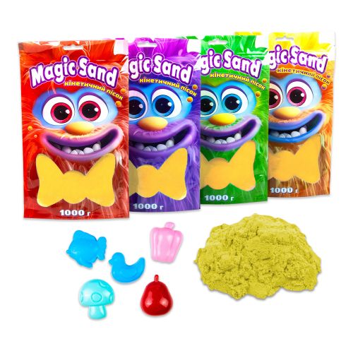 Кінетичний пісок "Magic Sand", 1 кг (жовтий)