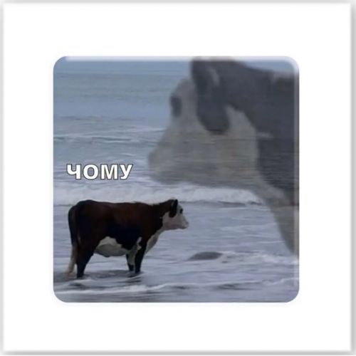 3D стікер "Чому" (ціна за 1 стікер)