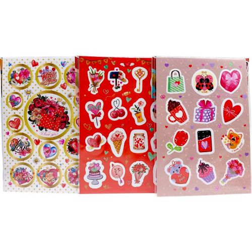 Видання для дозвілля Набір наліпок "Love" В6, 2 арк (мікс)