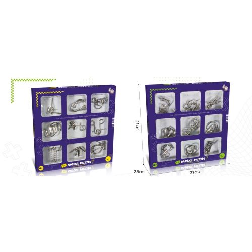 Іграшка "Металеві головоломки", 6шт (мікс видів)