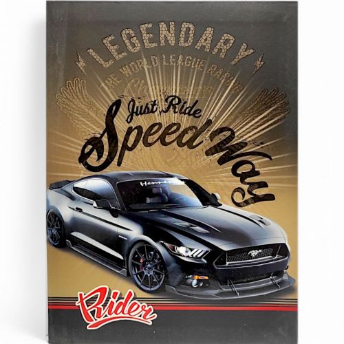 Блокнот у твердій обкладинці (80 арк; формат 17,5х24 см) клітинка, машина