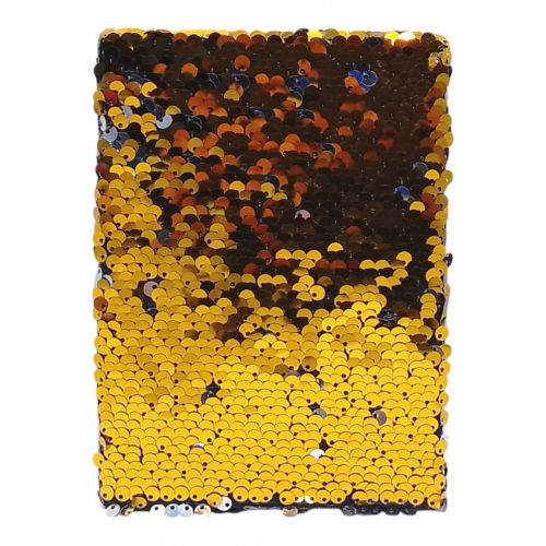 Блокнот "Паєтки" 60 аркушів, А6 (жовтий)