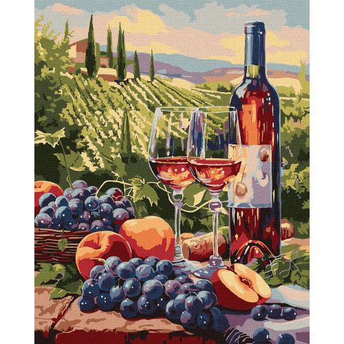 Картина по номерах "Фруктове вино" 40х50 см