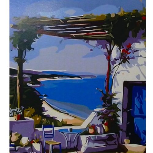 Картина по номерах "Бунгало у затоцi" 40х50 см