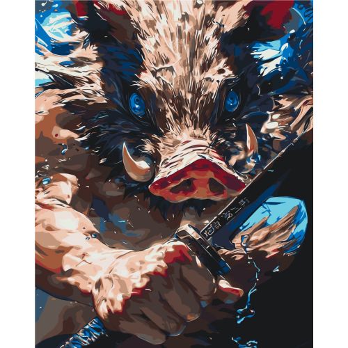 Картина по номерах "Іноске Хашибіра. Аніме. Клинок, який знищує демонів" 40х50 см