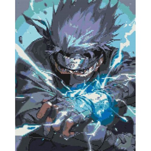 Алмазна мозаїка "Аніме Наруто. Какаші Сенсей" 40х50 см