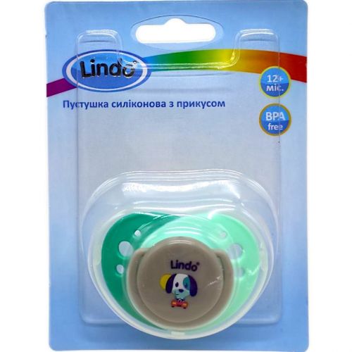 Пустушка силіконова, від 1 року, песик