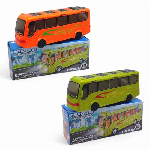 Автобус музичний, світло, на батарейках, мікс