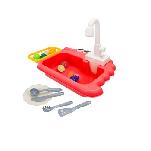 Ігровий набір "Маленька господиня: Мийка", тече вода (рожевий)