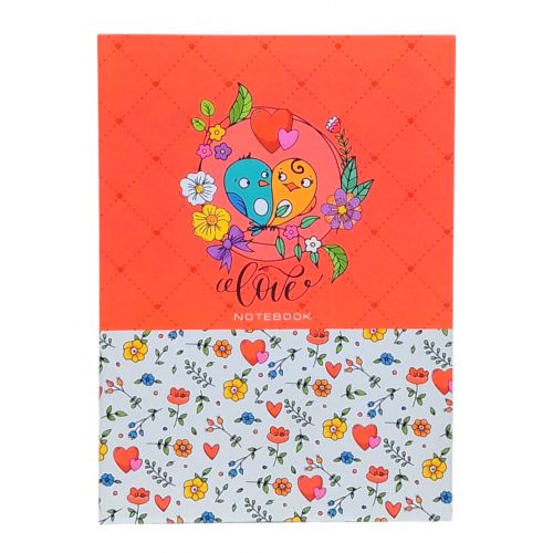 Блокнот з білими сторінками, 80 аркушів (помаранчевий)