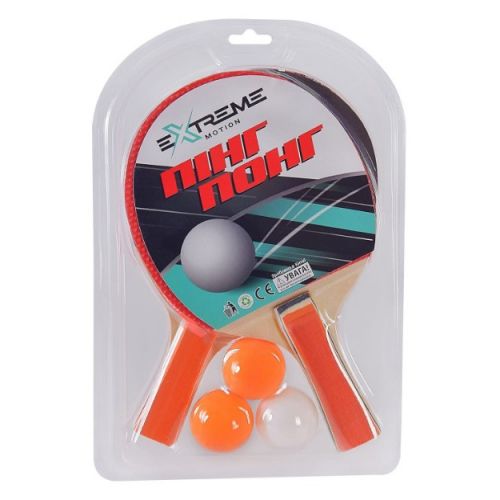 Набiр для настiльного тенiсу (2 ракетки, 3 мʼячики)