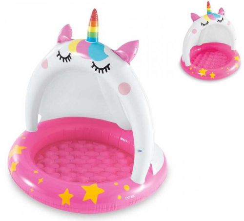 Басейн "Єдиноріг", 102х102 см, обʼєм - 45 л, від 2 років, вага 7.33 кг