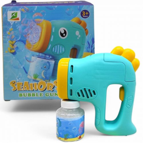Пістолет з мильними бульбашками "Морський коник" на батарейках, підсвічування