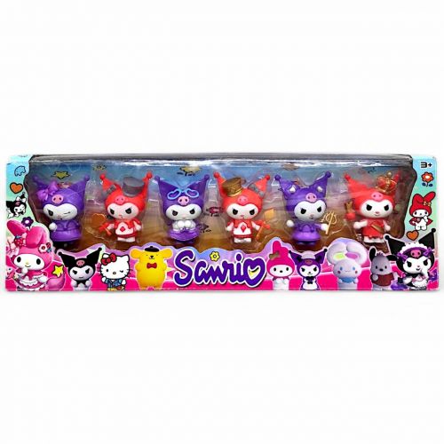 Фігурки аніме "Sanrio: Куромі", 6 фігурок, висота 7 см