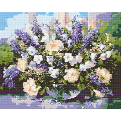Алмазна мозаїка "Букет польових квітів" 40х50 см