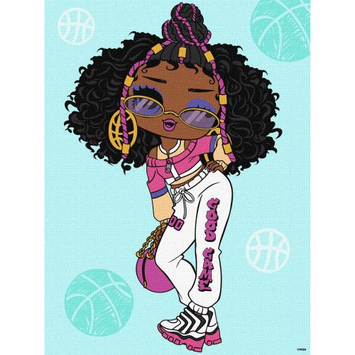Картина за номерами "L.O.L. Surprise! Tweens. Hoops Cutie" 30х40 см