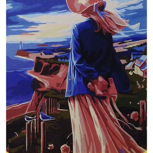 Картина по номерах "Насолодження бiля моря" 40х50 см