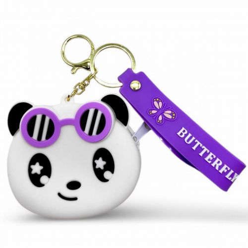 Гаманець силіконовий "Панда" (8 см) фіолетовий