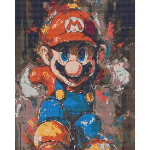 Алмазна мозаїка "Супер Маріо" 40х50 см
