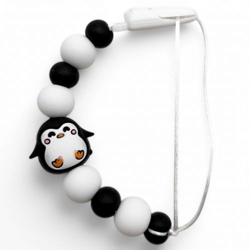 Силіконовий ланцюжок для пустушки "Animals. Пінгвін"