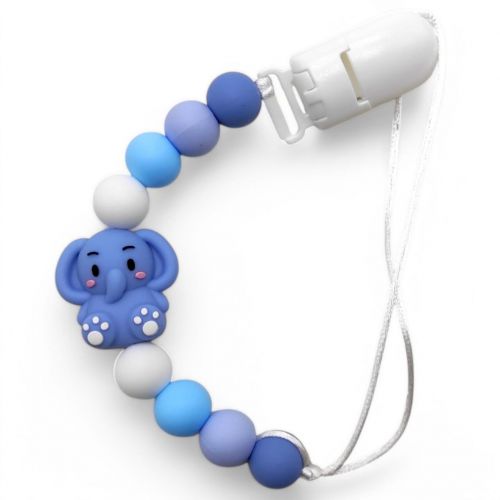 Силіконовий ланцюжок для пустушки "Animals. Слоник"