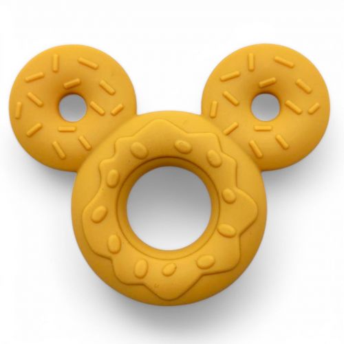 Силіконовий прорізувач для зубів "Міккі", жовтий