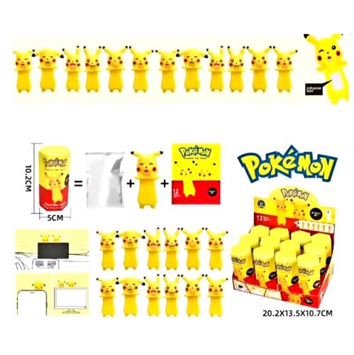 Іграшка-сюрприз на липучці аніме "Покемон Пікачу", 8 см (мікс видів)