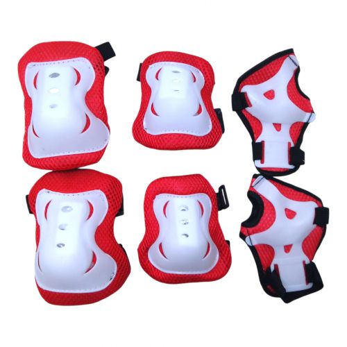 Набір "Захисне екіпірування" (налокітники, нарукавники, наколінники), червоний