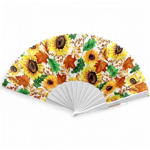 Віяло складне "Соняхи" (мікс видів)