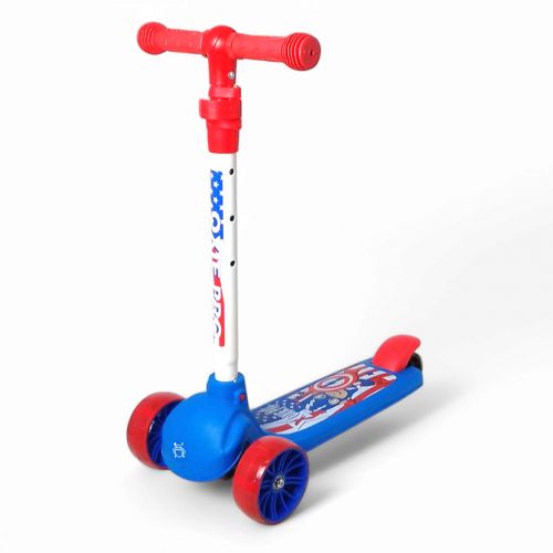 Самокат дитячий триколісний "Капітан Америка" (синій)