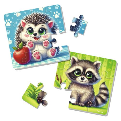 М’які максі пазли “Єнотик та їжачок" (2 пазла)