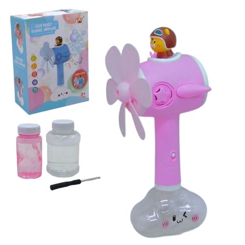 Установка для мильних бульбашок "Літачок" на батарейках (бузковий)