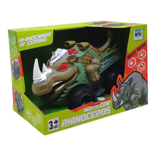 Джип-монстр "Носоріг", світло, звук, на батарейках (світло-коричневий)