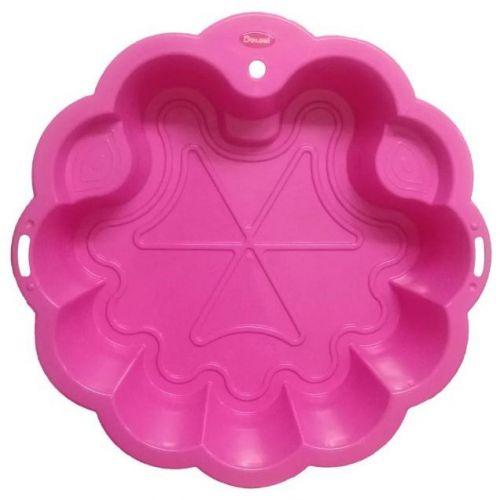 Пісочниця-басейн "Квітка" 81 х 81 х 20 см (рожева)