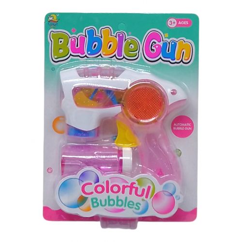 Пістолет для пускання мильних бульбашок (рожевий)