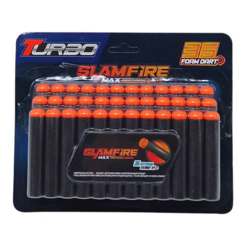 Набір мʼяких набоїв, 36 штук, 7,2 х 1,3 см