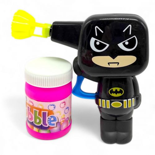Міні пістолет з мильними бульбашками, 11 см "Супергерої" (БЕТМЕН)