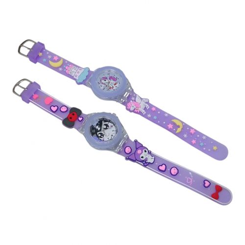 Годинник дитячий (аналоговий, силіконовий регульований ремінець, підсвітка)