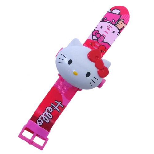 Годинник аніме Hello Kitty герої, проєктор, електронний циферблат, довжина ремінця - 21 см, секундомір
