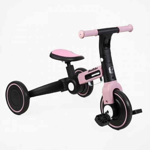 Велосипед 3-х колісний BS-11402 Best Trike колеса EVA переднє 8’’, заднє 6’’, нейлонова рама, трансформується у велобіг,підсвічування, в коробці