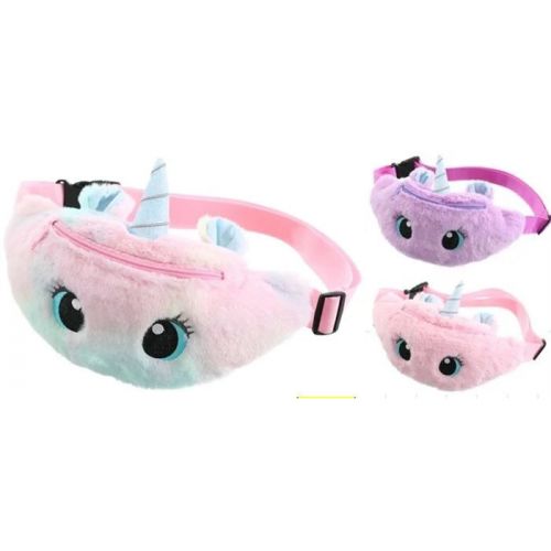 Сумочка-бананка плюшева "Єдиноріг" (МІКС ВИДІВ) регульований ремінець