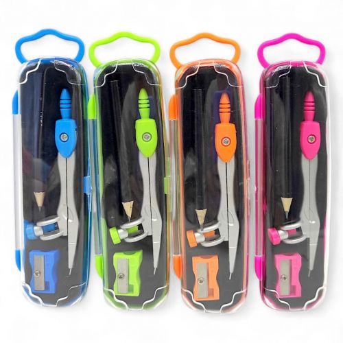 Циркуль, стругачка,олівець, в боксі (МІКС ВИДІВ)