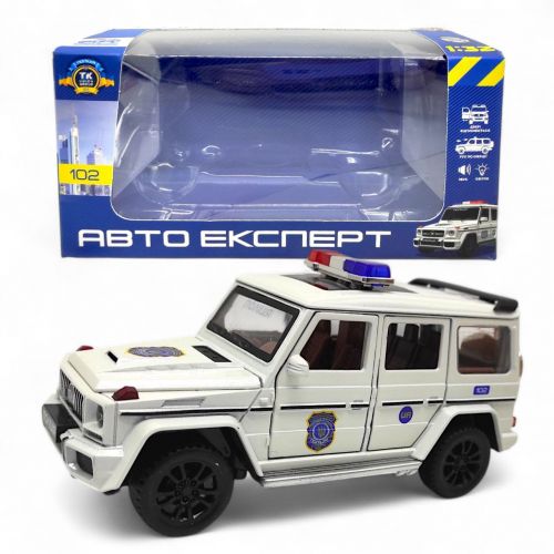 Машина "Авто Експерт. Поліція" (металопластик, 1:32, звук, світло, інерція, відкриваються двері)