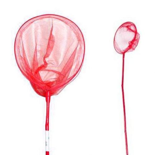 Сачок бамбуковий круглий, червоний (90 см)