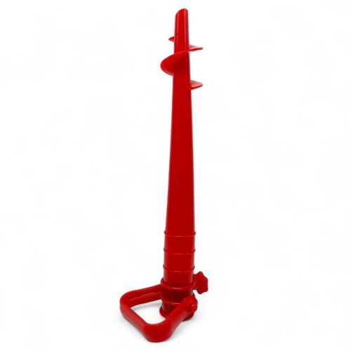 БУР ДЛЯ ПІСКУ, КРІПЛЕННЯ ПАРАСОЛЬКИ, 38 cм (ЧЕРВОНИЙ)