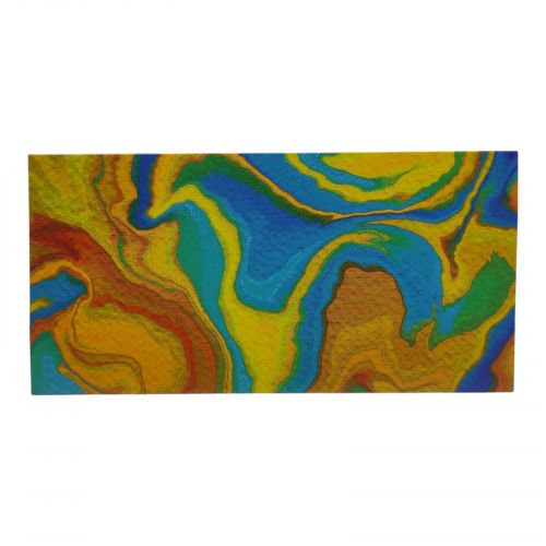 Вітальний конверт "З днем народження - Абстракція" 16,7x8,2 см